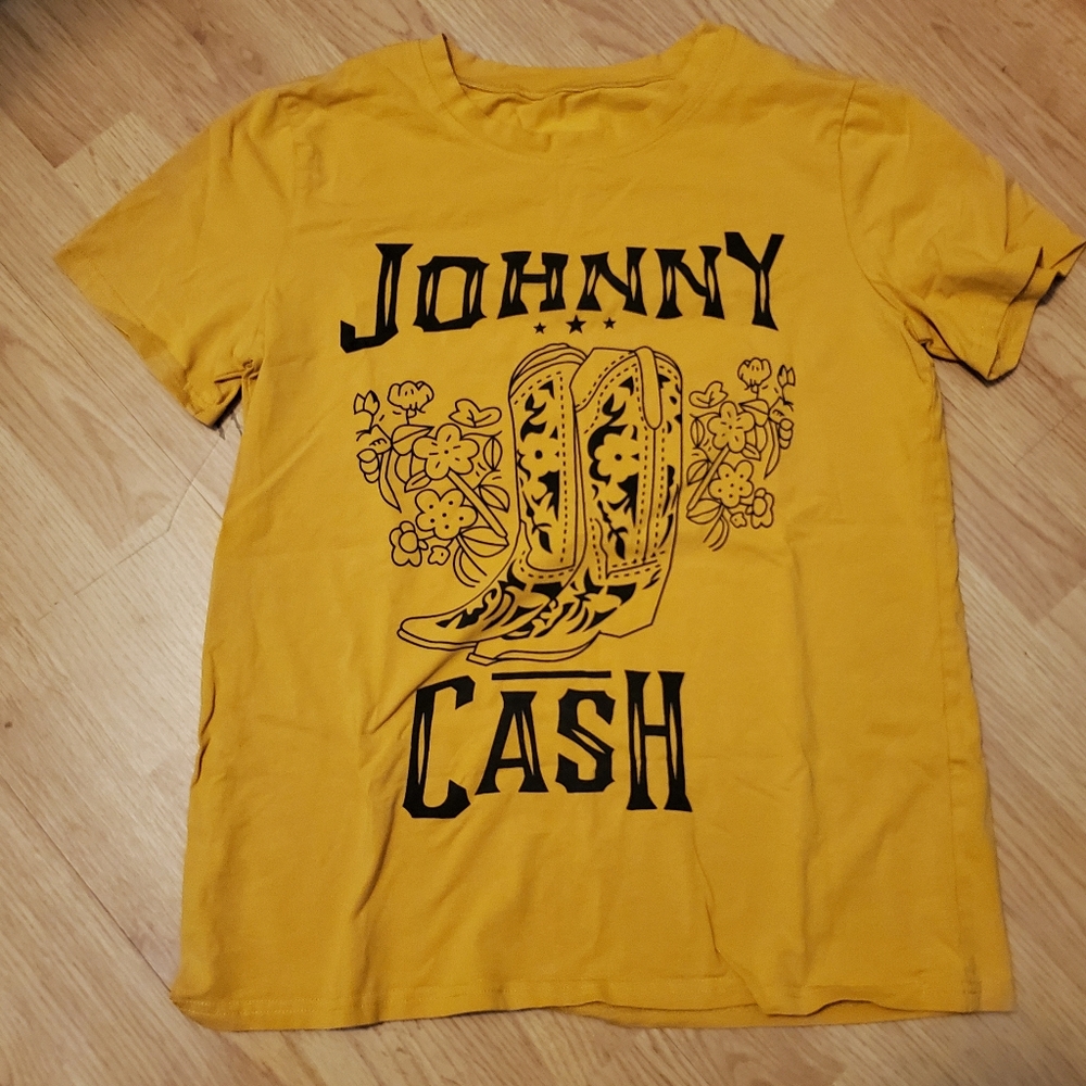 Johnny Cash Cowboy Boots Graphic Tee